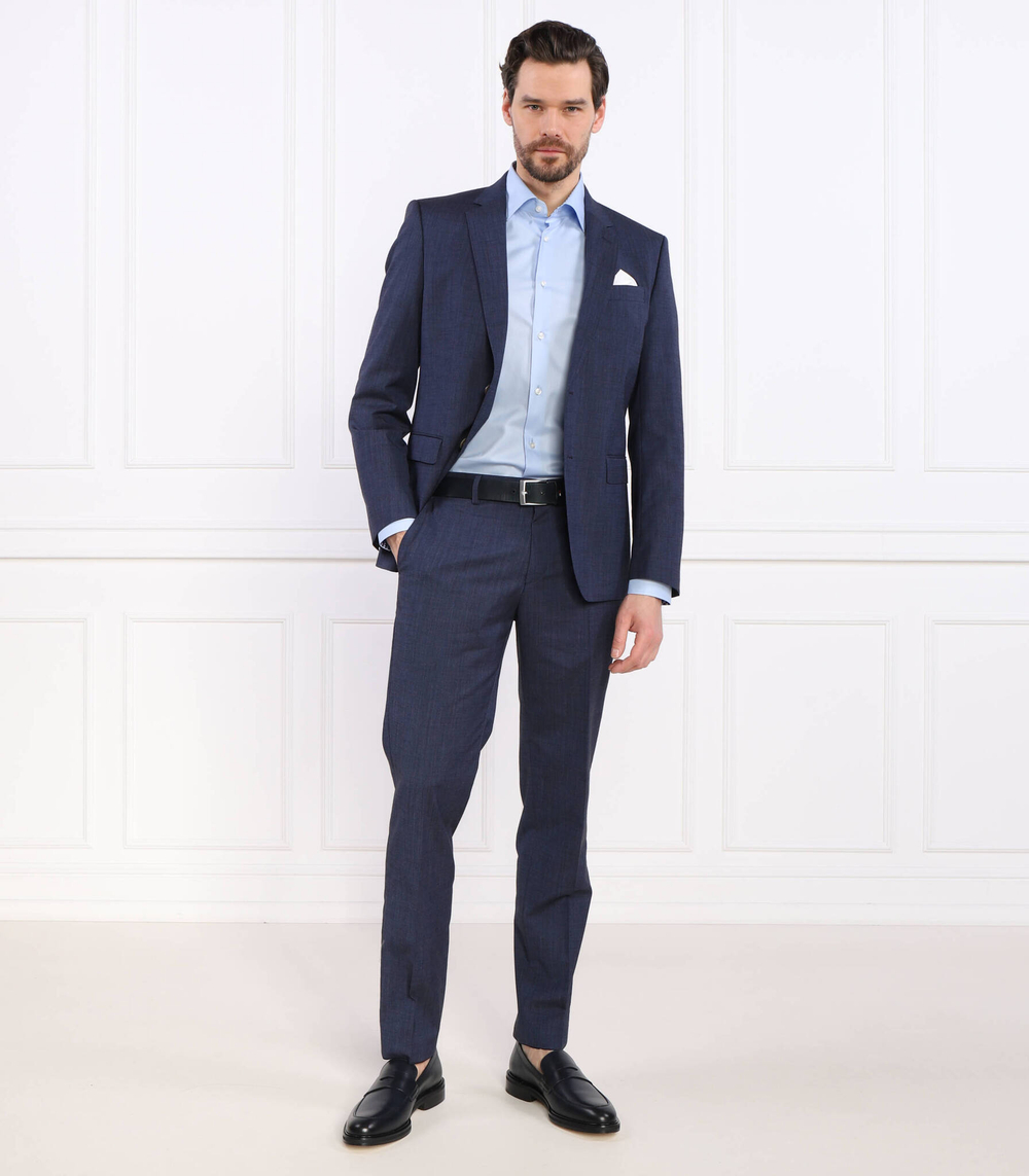 Рубашка H-HANK-kent-C3-214 BOSS BLACK - голубой(50490514)