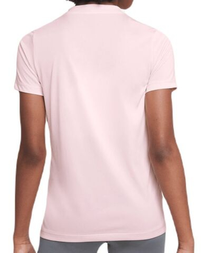 Футболка для девочки теннисная Nike Dri-Fit Legend V-Neck Training T-Shirt - pink foam