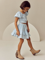 Топ и юбка в комплекте для девочки Next AC6-279, Голубой