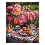 Картина по номерам 40*50см "Летнее чаепитие" (Lori)