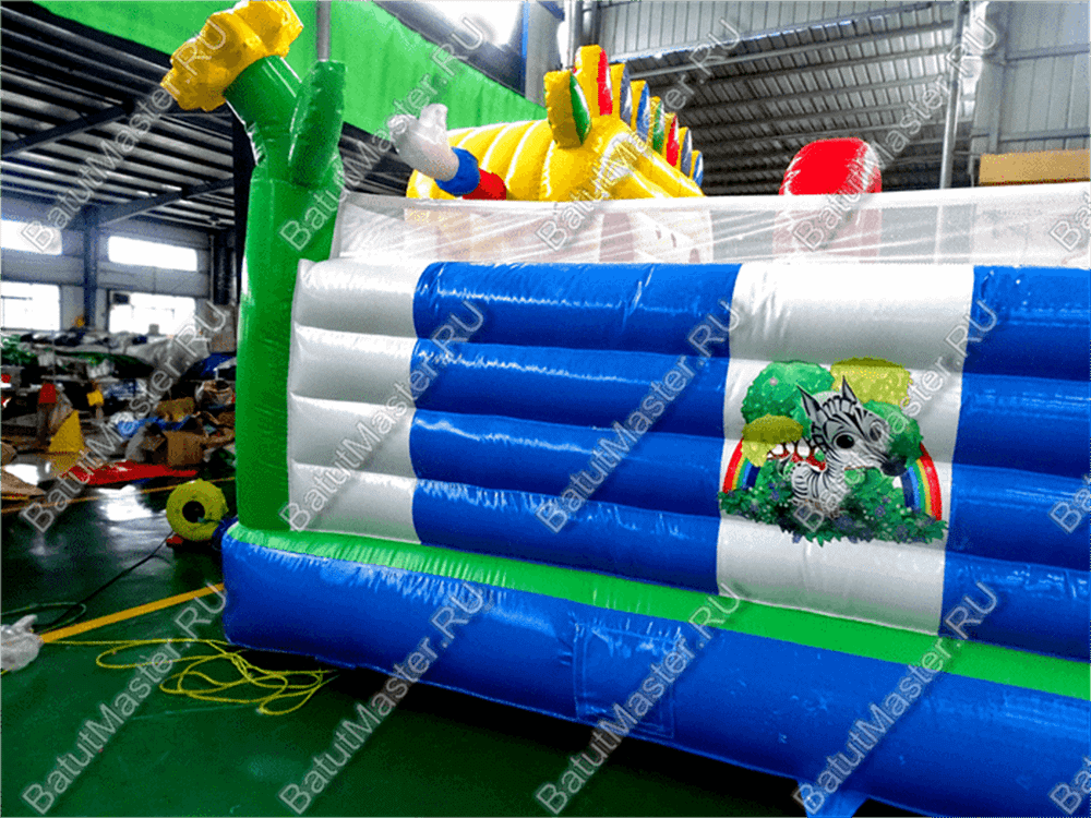 Коммерческий надувной батут "Радужный город 2" 12*6*3 м