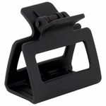 Краб для волос 5 см, soft-touch, чёрный, MONTE VITA, 457009