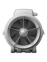 Вентилятор канальный 2 скорости (пластик) TYPHOON D200 2SP ERA PRO