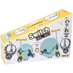 Самокат Smoby2в1, металл, 3 колеса 750612
