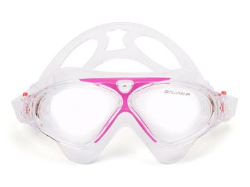 Очки для плавания детские Fluyd Freedom JR прозрачный силикон/розова рамка