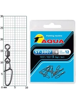 Карабин с вертлюгом для рыбалки SY-3007 №05 (упк. 8 шт.)