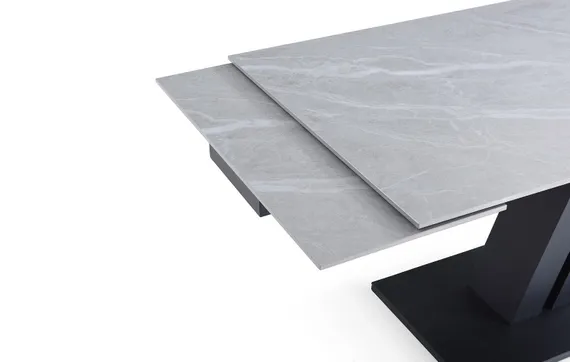 Стол раздвижной Chevron 160-240х90 см серая керамика | Купить в Hallberg.ru