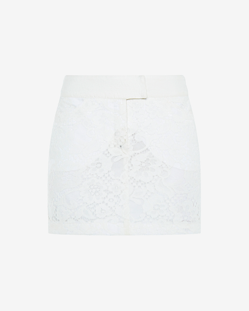Юбка мини из кружева