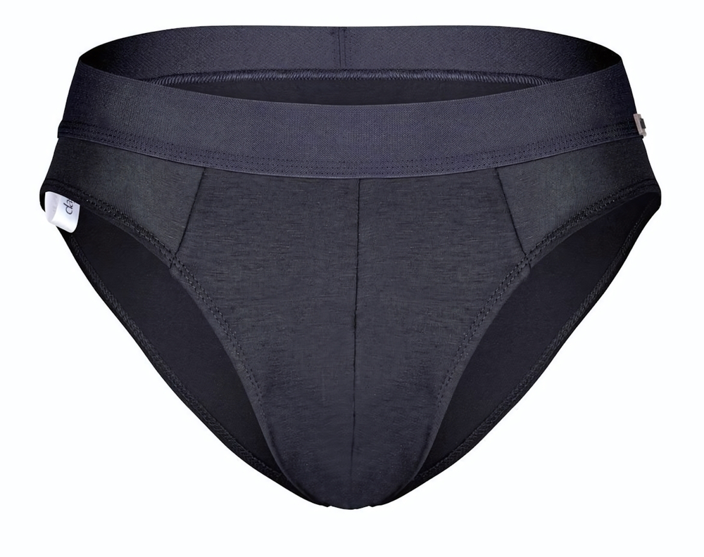 Антрацитовые бамбуковые трусы-брифы (Размер: L) (Цвет: темно-серый)