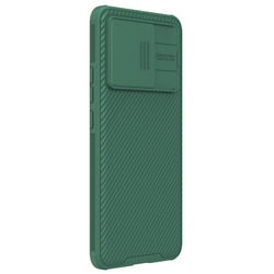 Чехол зеленого цвета (Deep Green) с защитной шторкой для камеры от Nillkin на Xiaomi 13T, 13T Pro и Redmi K60 Ultra, серия CamShield Pro Case