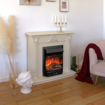 Каминокомплект Real Flame Stefania WT-F612 с очагом Majestic Lux Black (без пульта)