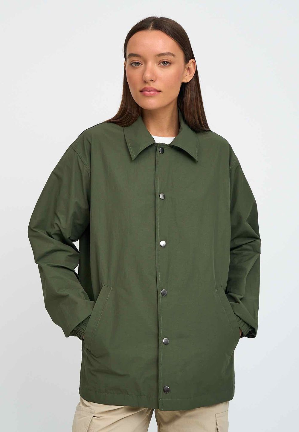 Куртка Kefirmaykifer Коуч Оверсайз хаки