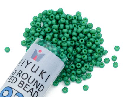 Бисер Round 11/0, Miyuki, зеленый