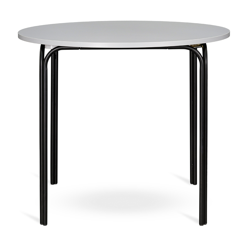 Стол обеденный ror, D90 см, черный/серый