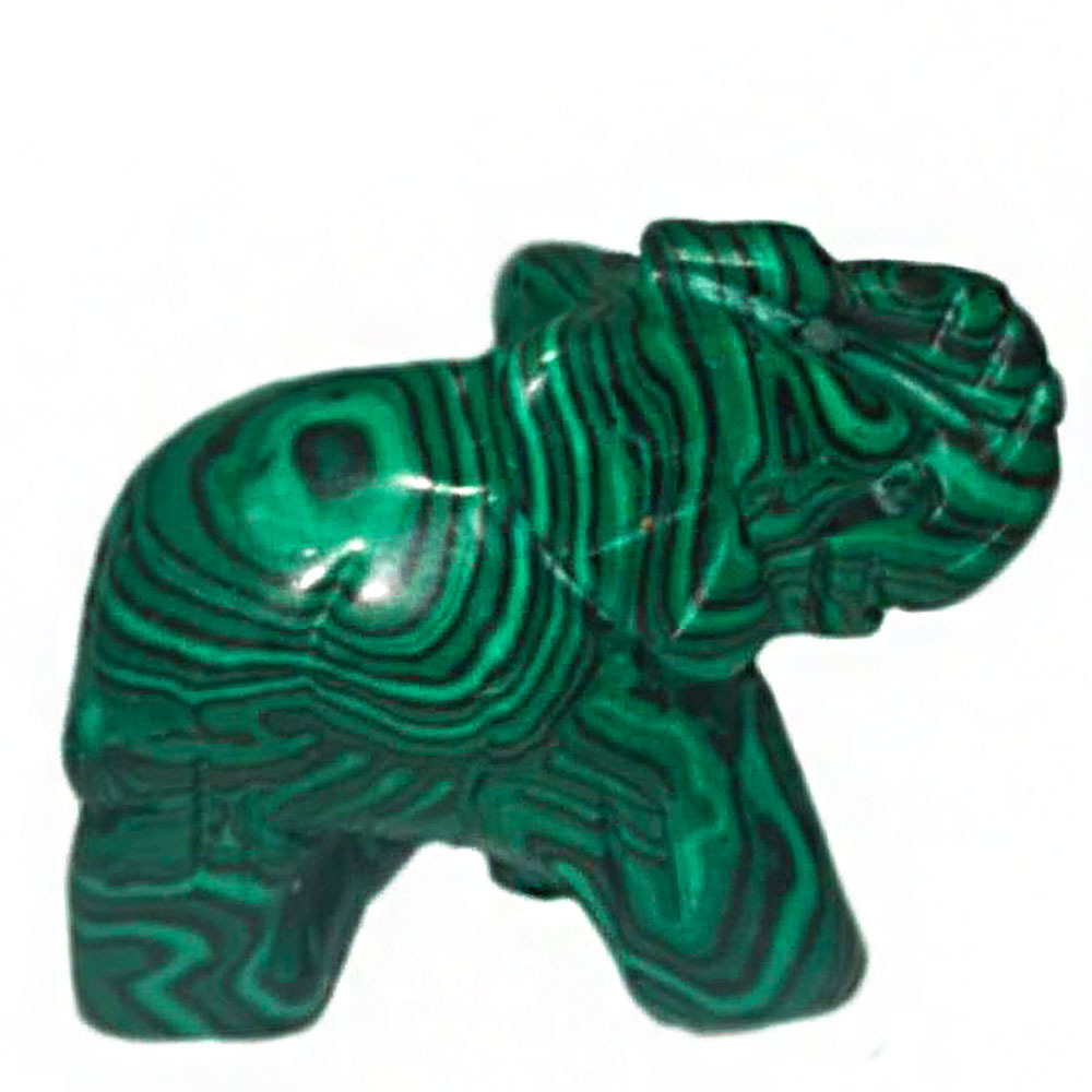 Слон малахит(имитация) асс.