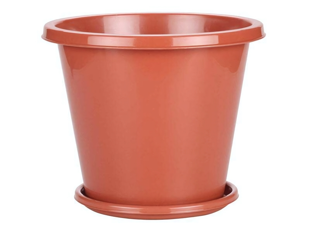 Горшок цветочный Эконом 3л (коричневый)