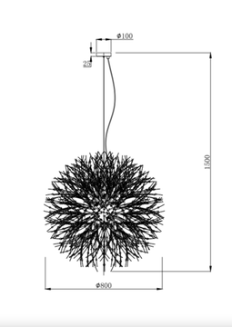 Люстра подвесная 16*G9 2123/09/16P хром Salut Stilfort