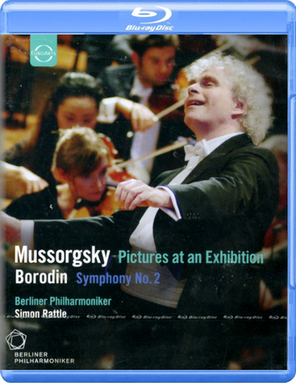 Berliner Philharmoniker, Simon Rattle / Mussorgsky : Pictures At An Exhibition, Borodin : Symphony No. 2 (Blu-ray)