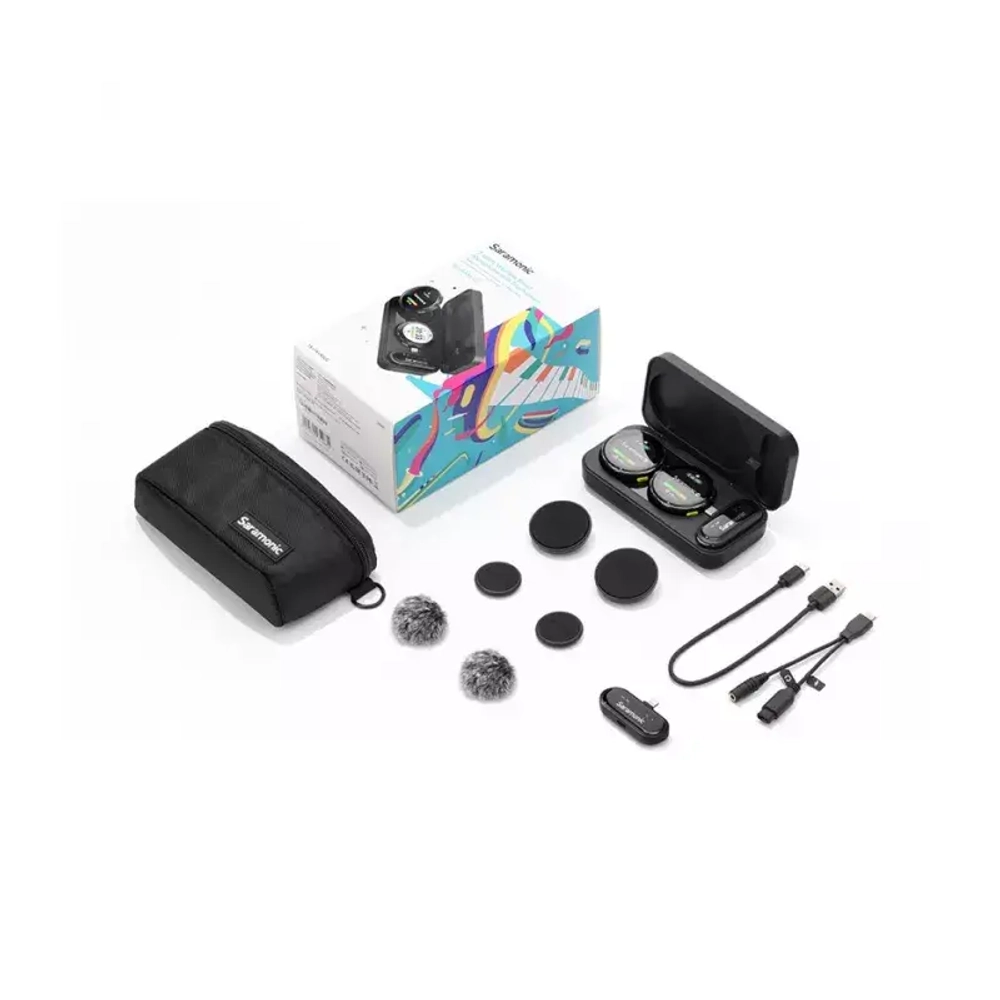 Радиосистема Saramonic BlinkMe U2 (TX+TX+RX+RXUC+RXDi) 2,4 ГГц 2 приемника + 2 передатчика (Lightning + USB-C)