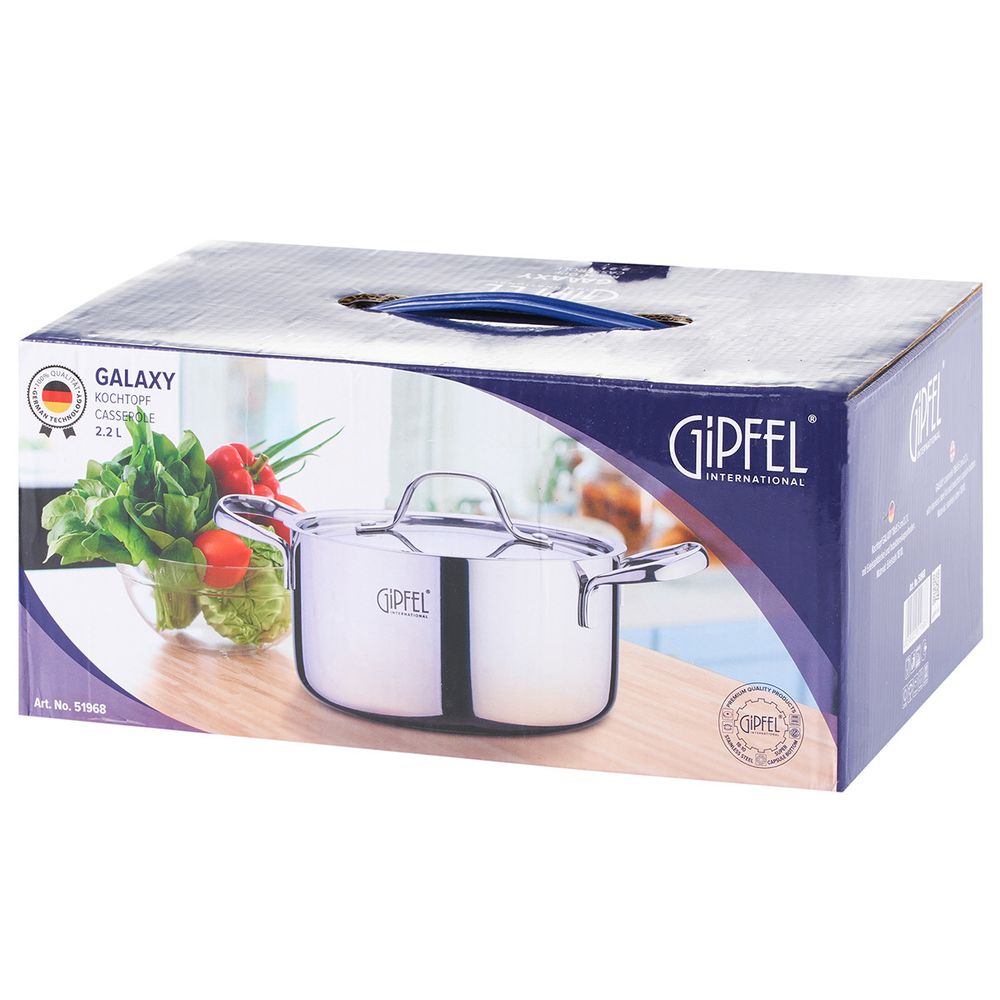 Кастрюля из нержавеющей стали Gipfel Galaxy 51968 18 см/2,2 л