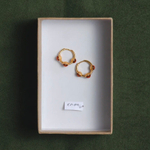 Серьги КОЛТ позолота с гранатами