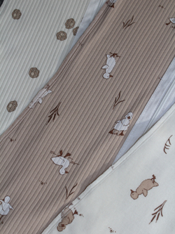 Пеленальный кокон Утята РУБЧИК Светлый кофе RinaAmari