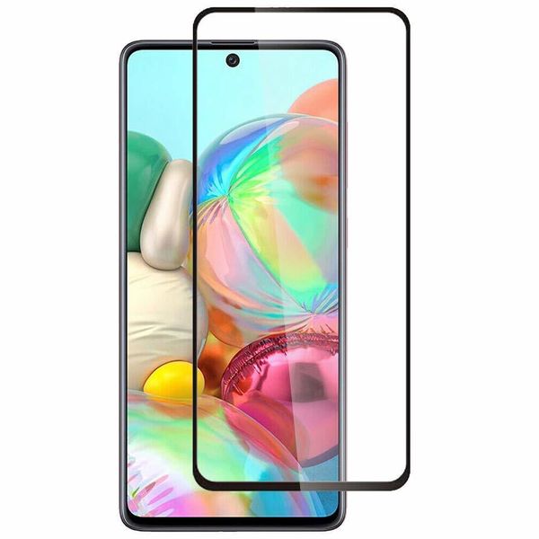 Стекло защитное BoraSCO B-38258 Full Cover+Full Glue для Samsung Galaxy A51, Черная рамка
