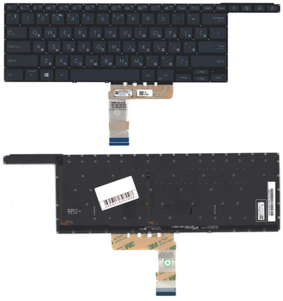 Клавиатура для ноутбука Asus Zenbook Pro Duo UX581 синяя