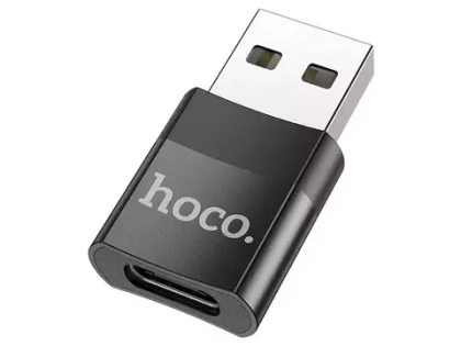 Адаптер для Type-C USB 2.0 Hoco UA17 black