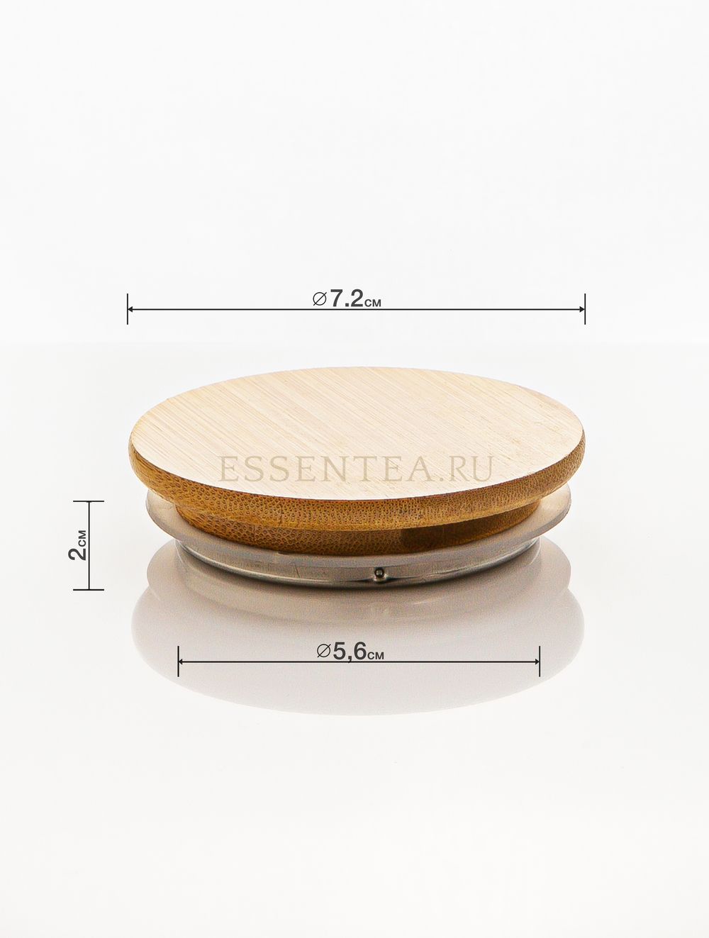 Крышка бамбуковая для чайников 500-600 мл (размер S )