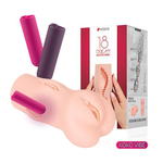 Телесный вибромастурбатор-вагина 18см Kokos Dream Auto