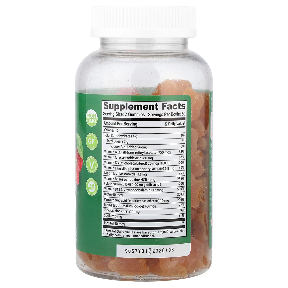 YumVs, мультивитаминный комплекс, со вкусом ягод, 120 жевательных таблеток