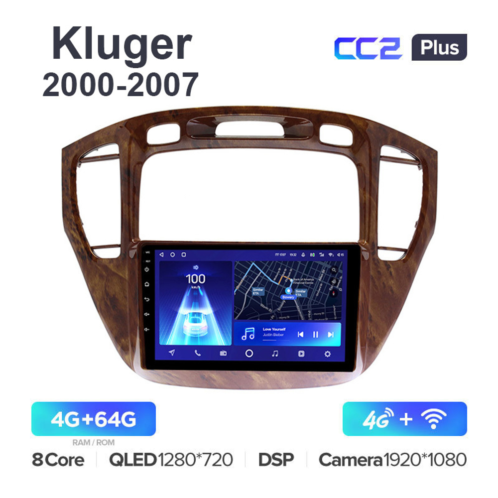 Teyes CC2 Plus 9"для Toyota Kluger 2000-2007