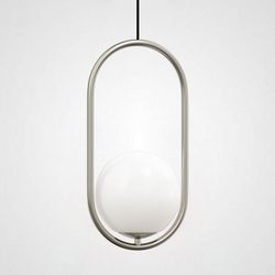 Подвесной светильник Imperiumloft Matthew Mccormick Hoop Silver Mila Pendant HOOP-B01