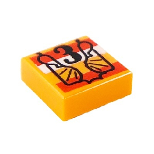 Тайл с Принтом "3" 3070pb172