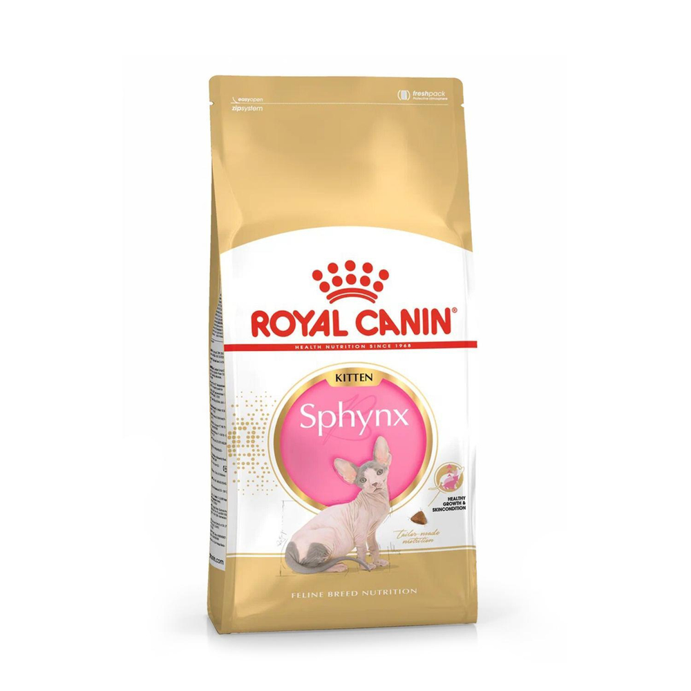 Royal Canin Sphynx Kitten Корм сухой сбалансированный для котят породы Сфинкс до 12 месяцев 0,4 кг