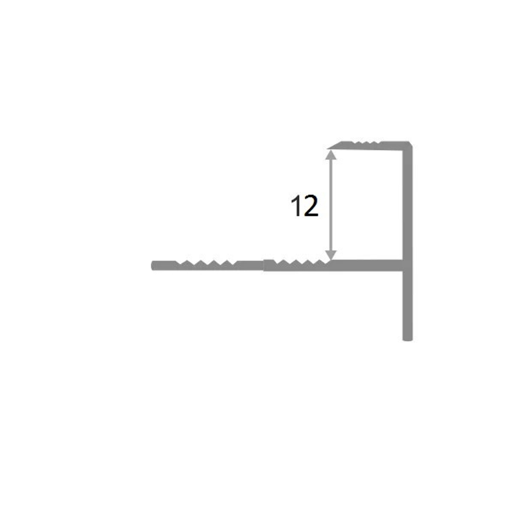 АЛТПг 12мм "DO-1" 2,7м Золото мат. окантов. гиб. анод. алюм.