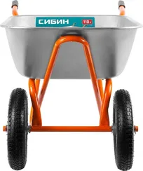 Строительная тачка СИБИН "СТ-22" двухколесная (110 л, 200 кг)