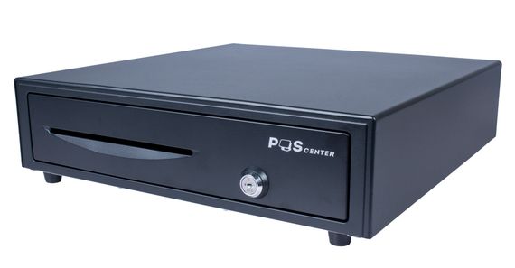 Денежный ящик PОScenter 16EM 410x415x100 механический, PUSH, черный