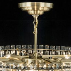 Citilux Фонда CL303223 Люстра хрустальная подвесная Бронза