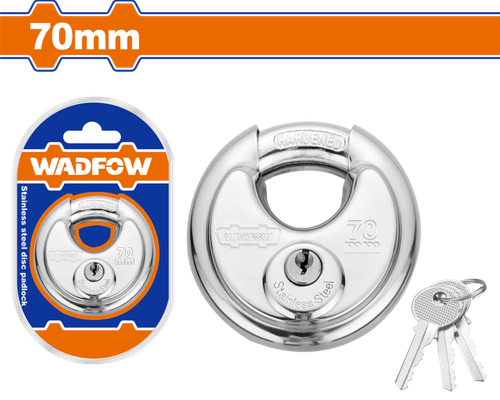 Замок навесной круглый 70 мм (6/72) WADFOW WPDD470