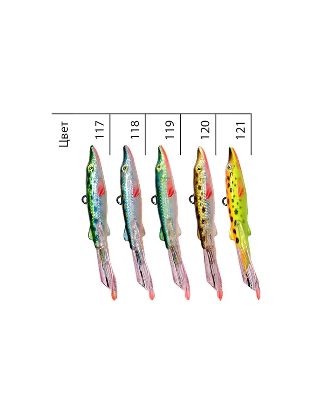 Балансир рыболовный ЩУКА-7 74mm 2 штуки 17 г.