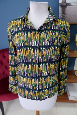 Рубашка Mari May с принтом 44 размер