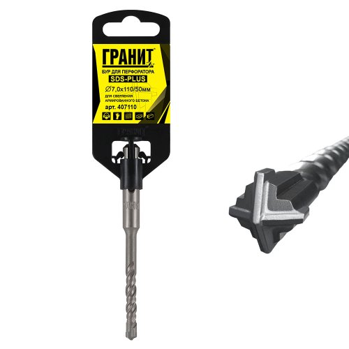 Бур ГРАНИТ SDS+ Quadro-X 7,0*110