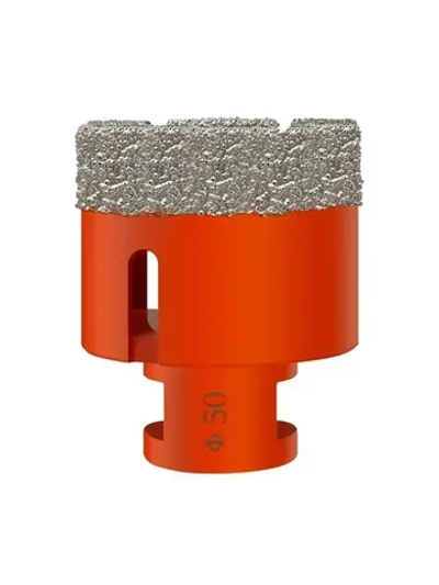 Набор алмазных коронок по керамограниту, плитке, камню (6 штук, 20-68 мм, резьба M14)шуруповeртadapter с чемоданом