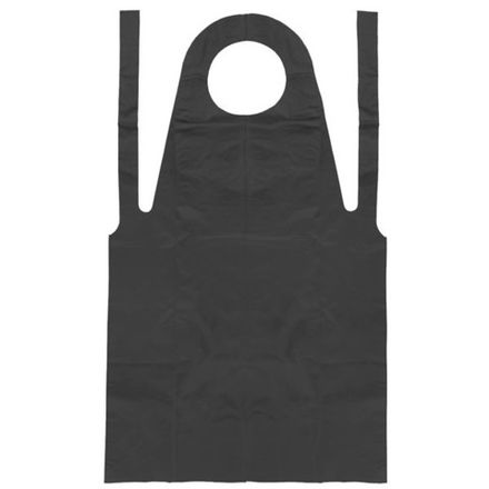 Фартук полиэтиленовый одноразовый черный 120х80см, 50шт