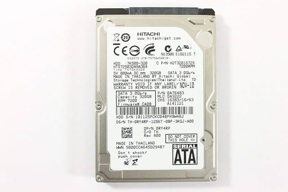 Жесткий диск Hitachi SATA 320GB 7200RPM 2.5&amp;amp;apos;&amp;amp;apos; H2T3201672S