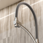 Смеситель для кухни Sancos Eri с гибким изливом, цвет брашированный никель/серый, арт. SC4001BN