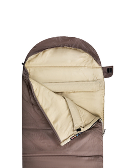 Спальный мешок Naturehike U250 с капюшоном, коричневый (NH20MSD07)