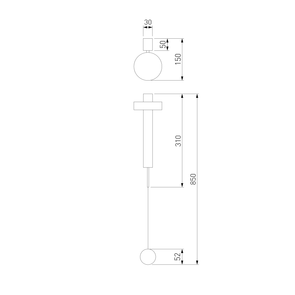 Настенный светодиодный светильник Orco LED 40112/LED черный
